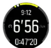 SUUNTO 3 Fitness - Utilisation des zones d'allure pendant l'exercice - 1