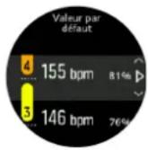 SUUNTO 3 Fitness - Définir les zones FC par défaut - 1