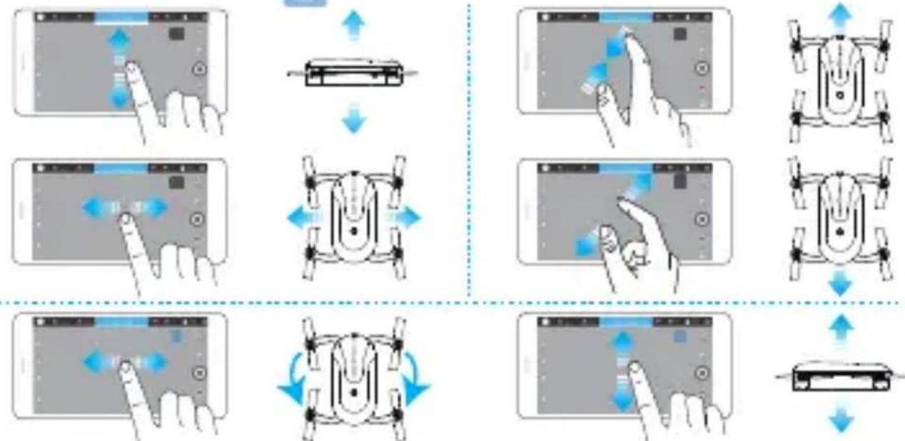Zerotech Dobby - Méthode de contrôle de vol - Écran Swipe - 1