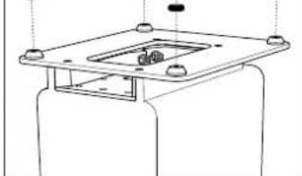 Q-ACOUSTICS 2020i - Fitting the Floorstand Spikes-2050i Bondes alveolaires - 1