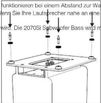 Q-ACOUSTICS 2020i - Montieren des Bodenstanders und der Spikes - 2050i Schaumstoffstöpsel - 1
