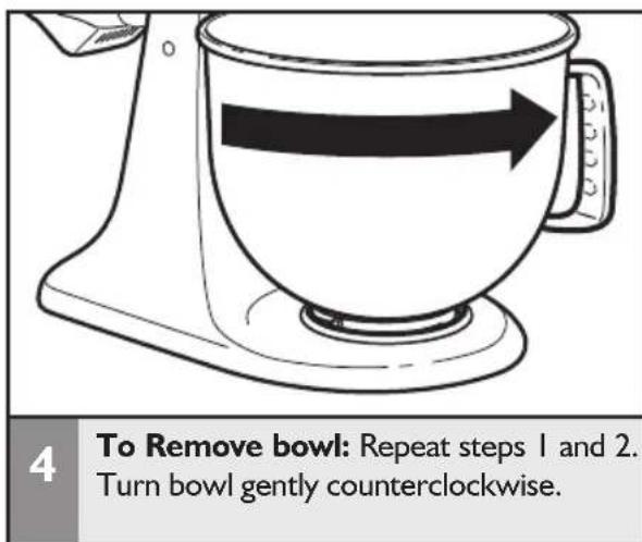 KITCHENAID SodaStream - Attaching/removing the bowl - 4