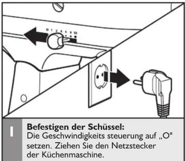 KITCHENAID SodaStream - Anbringen und Entfernen der Schüssel - 1