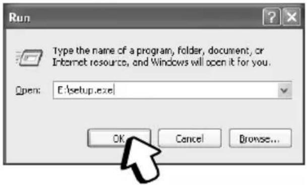 PANASONIC SZCB7 - ② Enter [ \* setup.exe] and click [OK]. - 1