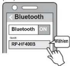 PANASONIC RPHF400B - Pairing (Registrierung) dieses Gerät mit dem Bluetooth®-Gerät zur Verbindung - 1