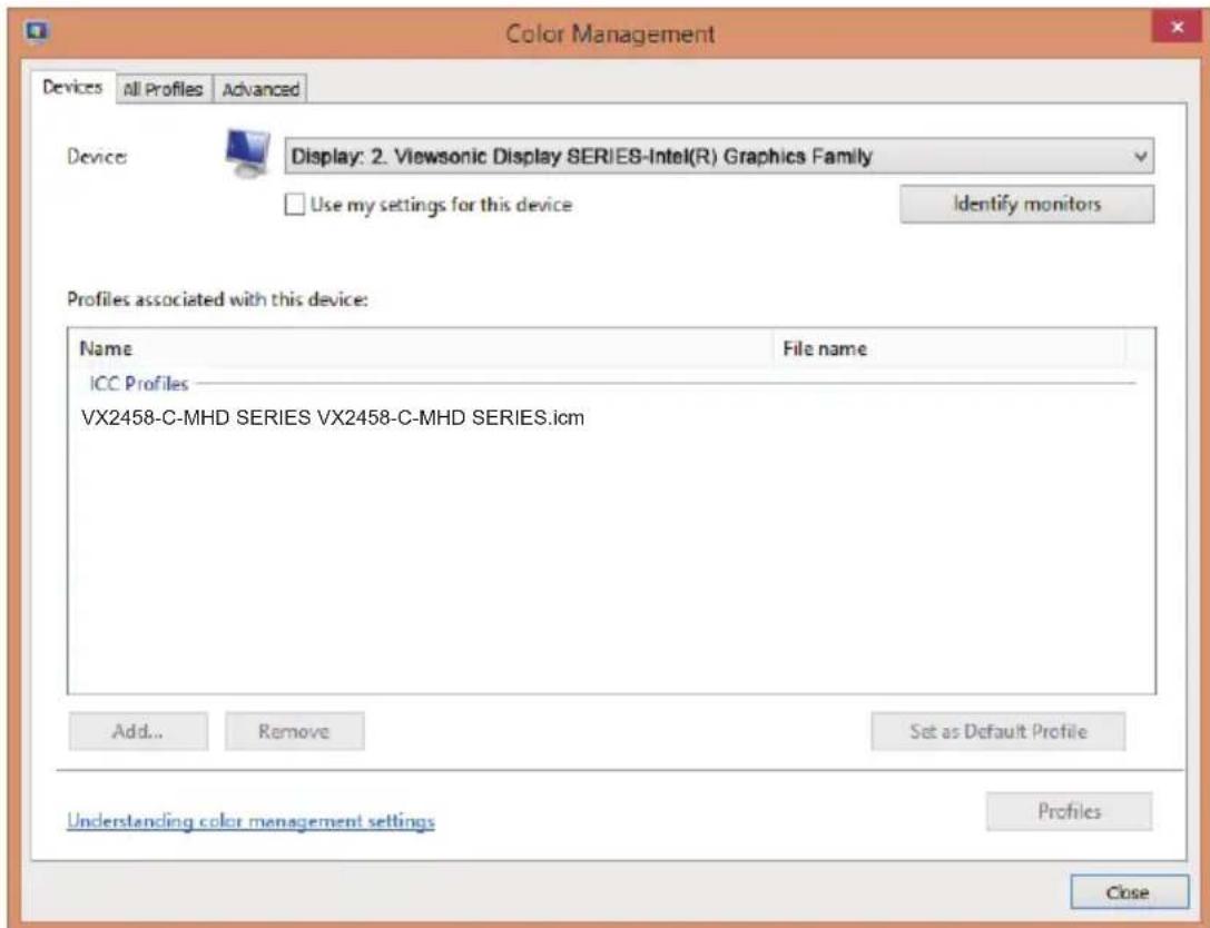 VIEWSONIC VX2458CMHD - 2-6. EykataoTaon TpoypaMaToC obynons (PuOmuon Windows 10) - 1