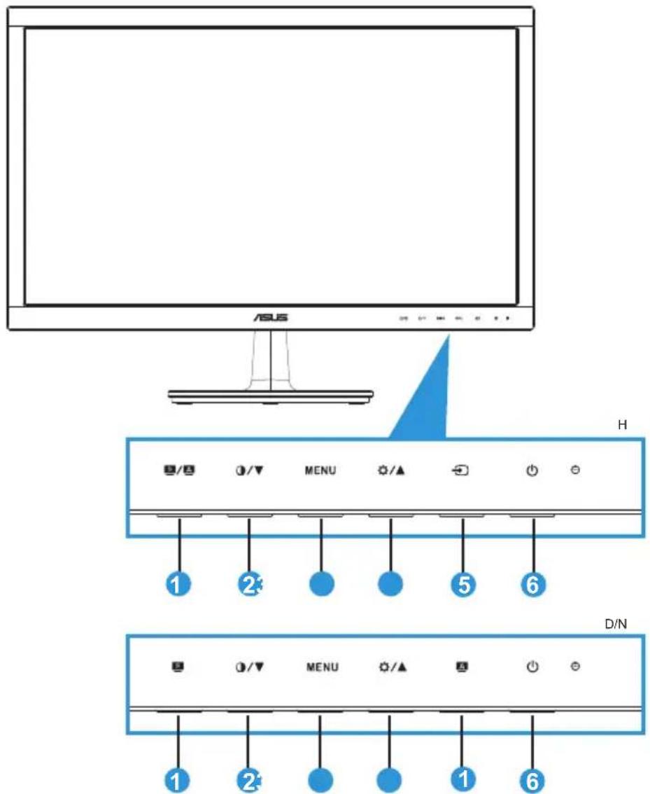 ASUS VS247HV - Face avant du moniteur LCD - 1