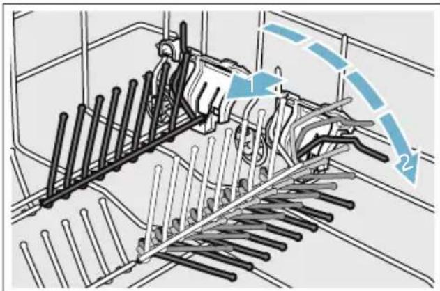 SIEMENS SX736X19ME - Voici comment rabatte les tiges : - 1