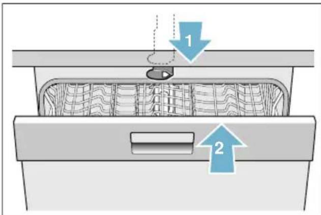 SIEMENS SX736X19ME - Pour activer la protection enfants,procédez comme ceci (verrouillage de porte) : - 1