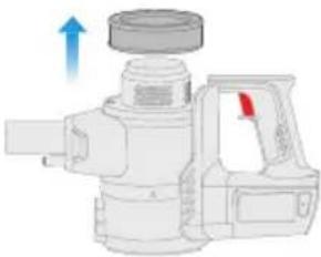 DOMO DO222SV - HET STOFRESERVOIR EN DE FILTERS - 6