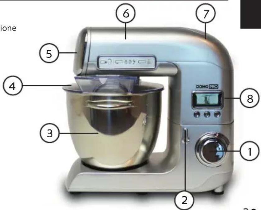 DOMO DO9199KR - COMPONENTI - 1