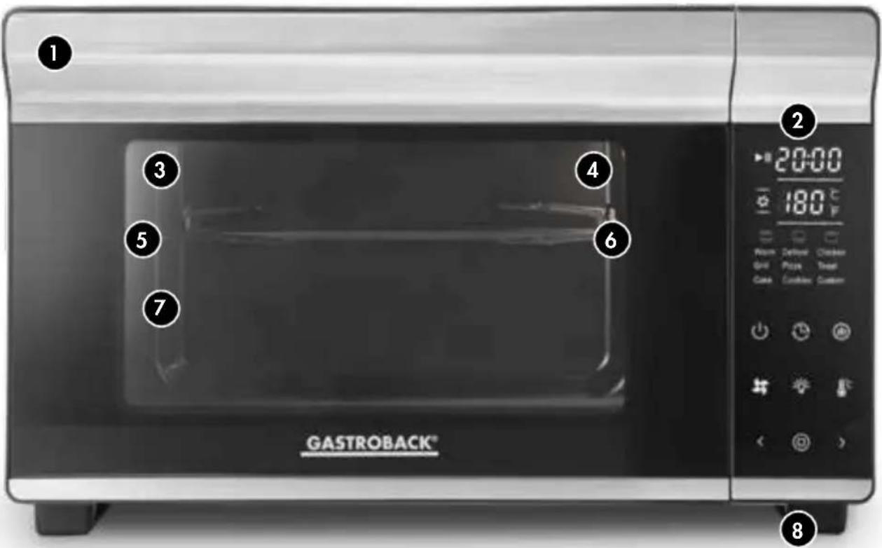 Gastroback Design Bistro Bake & Grill 42814 - CONNAÎTRE VOTRE FOUR DESIGN BISTRO CUISSON ET GRIL - 1