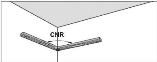 BOSCH GAM 270 MFL Professional - CNR: Menyimpan sudut siku (Corner Angle) - 1