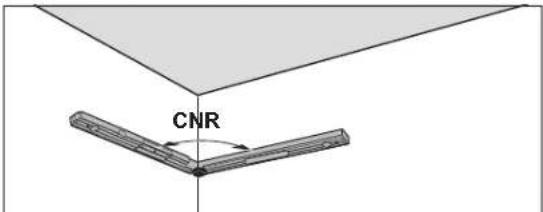 BOSCH GAM 270 MFL Professional - CNR: Memorizar el ángulo de esquina (Corner Angle) - 1