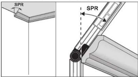 BOSCH GAM 270 MFL Professional - SPR: guardar o ângulo de inclinação (Spring Angle) - 1