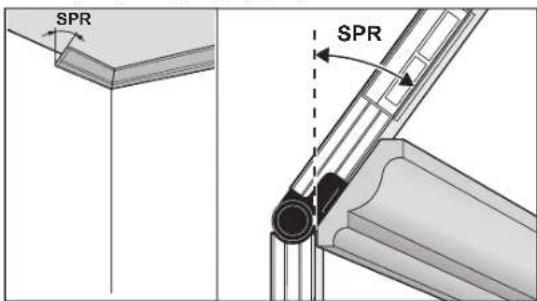 BOSCH GAM 270 MFL Professional - SPR: Eğim açısının (Spring Angle) kaydedilmesi - 1