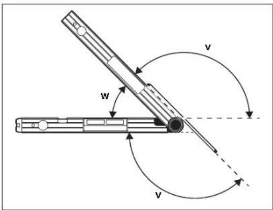 BOSCH GAM 270 MFL Professional - Pomiar z przedłużką ramion (zob. rys. G-H) - 1