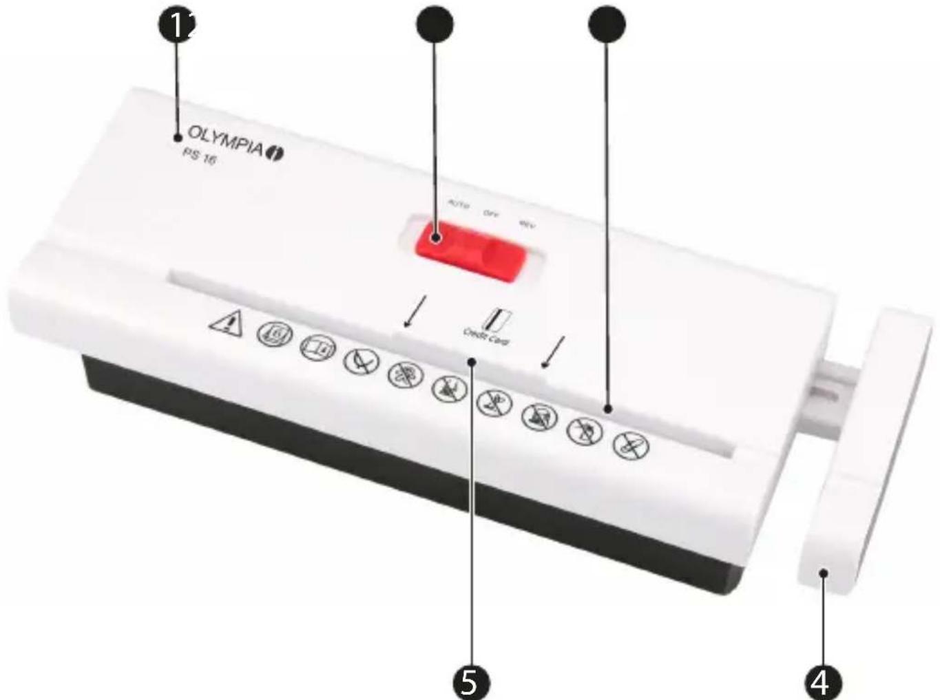 OLYMPIA PS 16 - Elementos de mando - 1