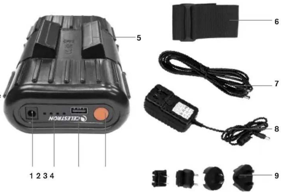 CELESTRON PowerTank 18771 - FEATURES AND PARTS LIST - 1