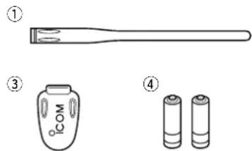 ICOM ICR6 - ACCESORIOS SUMINISTRADOS - 1