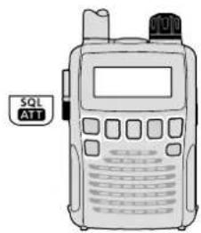ICOM ICR6 - Réglage du niveau du silencieux - 1