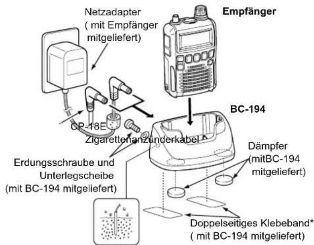 ICOM ICR6 - Ladeständer BC-194 - 1