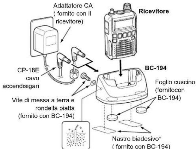 ICOM ICR6 - Supporto di ricarica BC-194 - 1