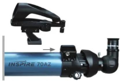 CELESTRON Inspire 100AZ - Installation des Suchfernrohs: - 1