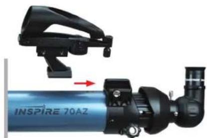 CELESTRON Inspire 100AZ - Para instalar el localizador: - 1