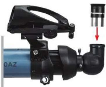 CELESTRON Inspire 100AZ - Pour installer I'oculaire : - 1