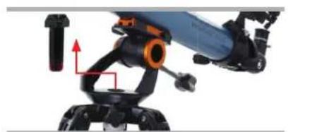 CELESTRON Inspire 100AZ - Para instalar la bateria AA: - 1