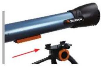 CELESTRON Inspire 100AZ - Per fi sssare il tubo al treppiede e alla montatura procedere come segue. - 1