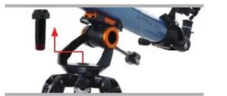 CELESTRON Inspire 100AZ - Installer la pile AA : - 1