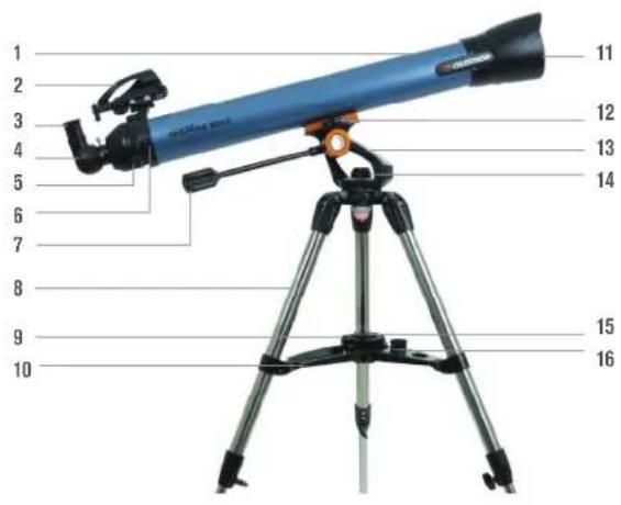 CELESTRON Inspire 100AZ - LIST DES PIECES - 1