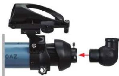 CELESTRON Inspire 100AZ - Pour installer la diagonale coudee : - 1