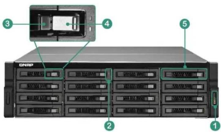 QNAP REXP1000 PRO - Vuedevant - 2