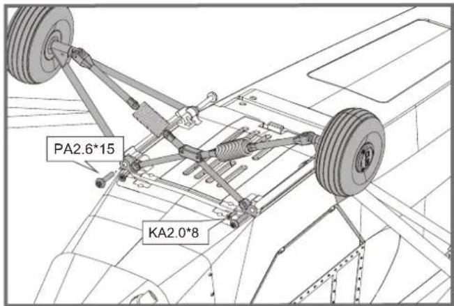 FMS J3 Cub V3 - Montage des Fahrwerks - 1
