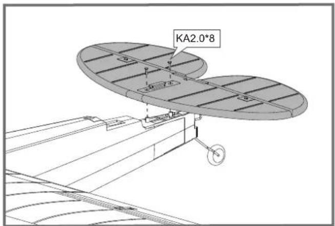 FMS J3 Cub V3 - 平尾安装 - 1