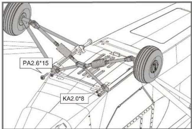 FMS J3 Cub V3 - 起落架安装 - 1