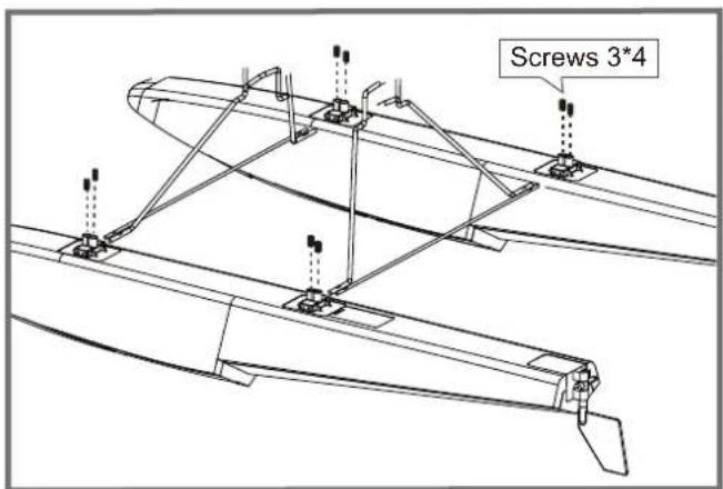 FMS J3 Cub V3 - Float set installation - 1