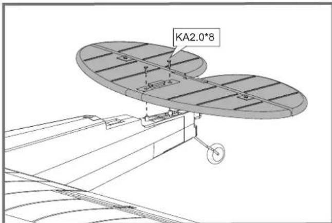 FMS J3 Cub V3 - Horizontal stabilizer installation - 1