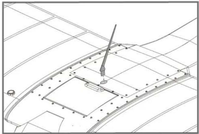 FMS J3 Cub V3 - Montage de l'antenne - 1
