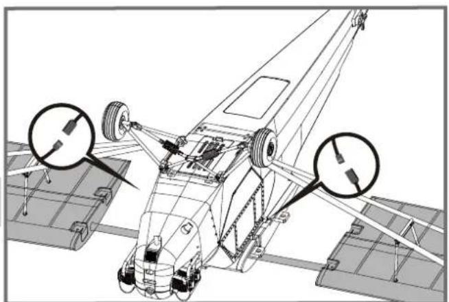 FMS J3 Cub V3 - Main wing set installation - 3