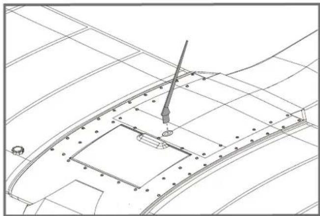 FMS J3 Cub V3 - Montage der Antenne - 1