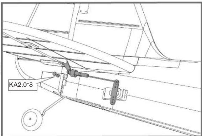 FMS J3 Cub V3 - Montage der Anlenkungen - 1