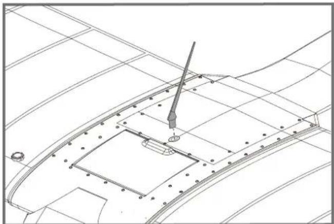 FMS J3 Cub V3 - Antenna installation - 1