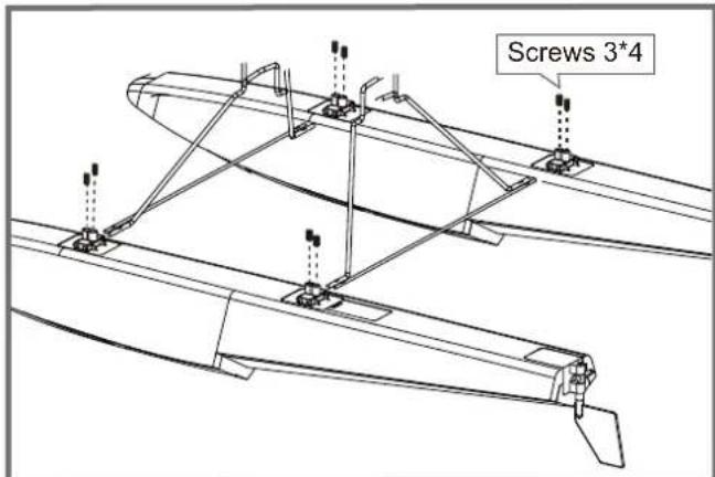 FMS J3 Cub V3 - Montage der Schwimmer - 1