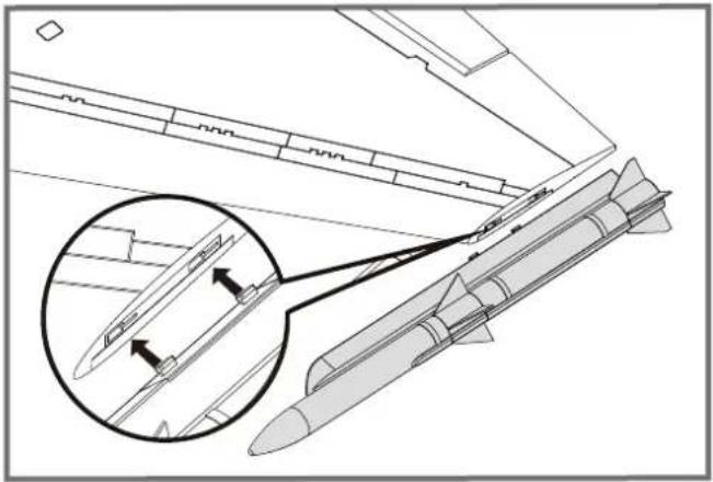 FMS F16C Fighting Falcon - Montage du jeu de missiles - 1