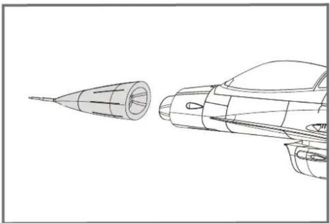 FMS F16C Fighting Falcon - Montage des Seitenruders - 5