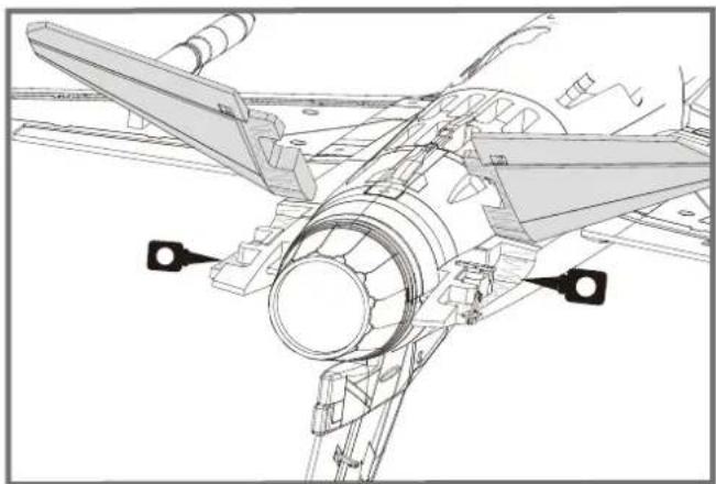 FMS F16C Fighting Falcon - Installation des stabilisateurs horizontaux - 1